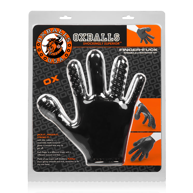 Oxballs Finger Fuck Glove - Black