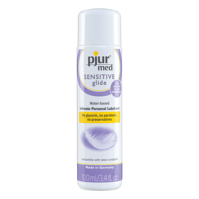 pjur med SENSITIVE Glide Water-based Intimate Personal Lubricant 3.4oz