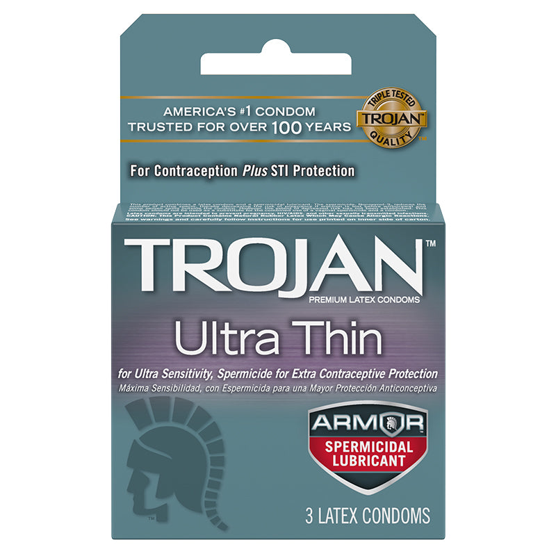 Trojan Ultra Thin Armor Spermicidal (3 Pack)