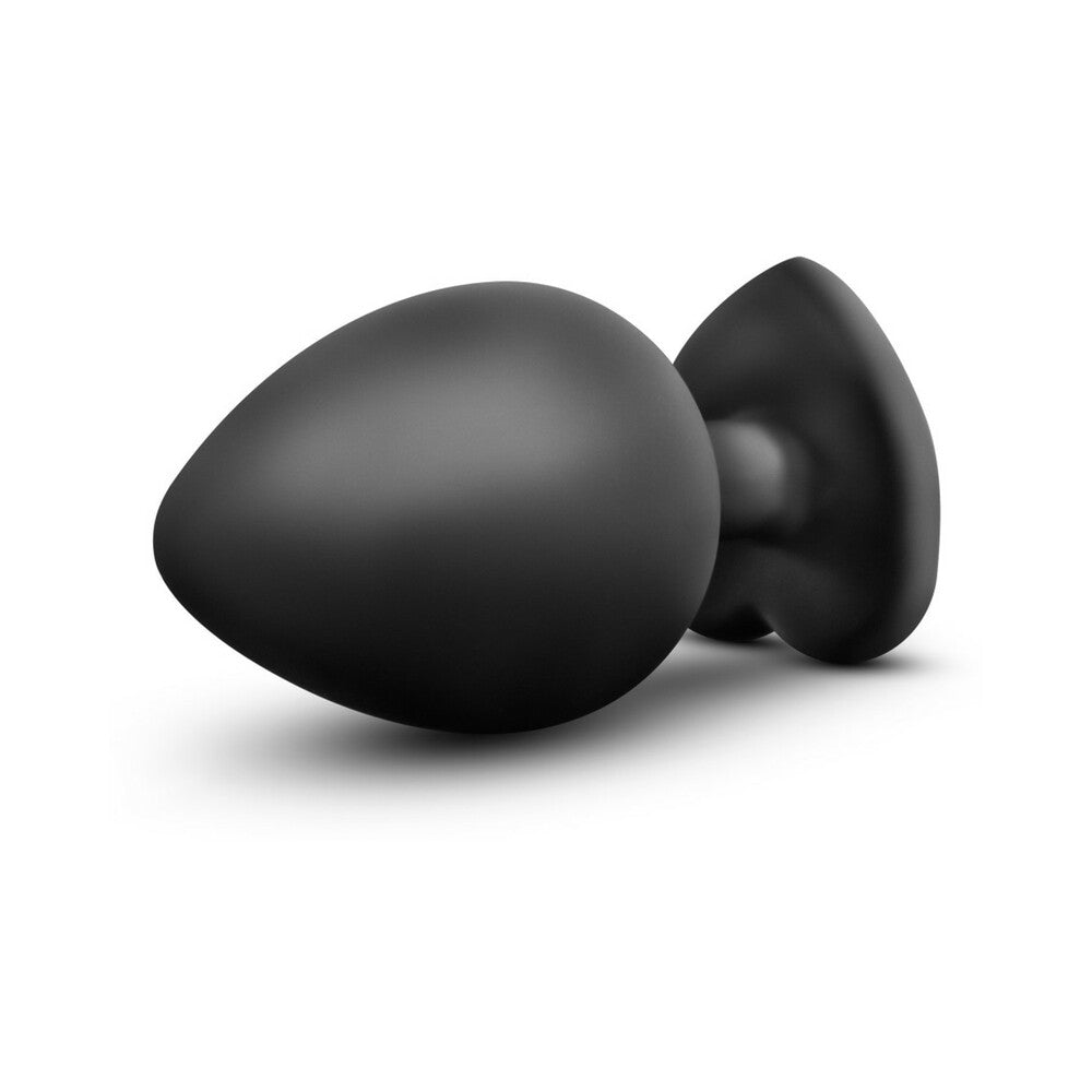 Blush Temptasia Bling Plug w/Gem Large - Black