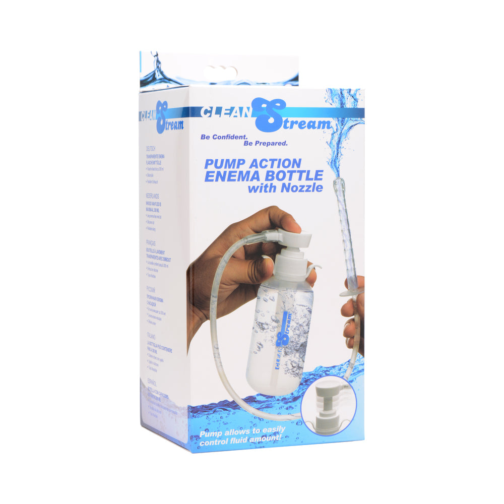 CleanStream Pump Action Enema Bottle w/Nozzle