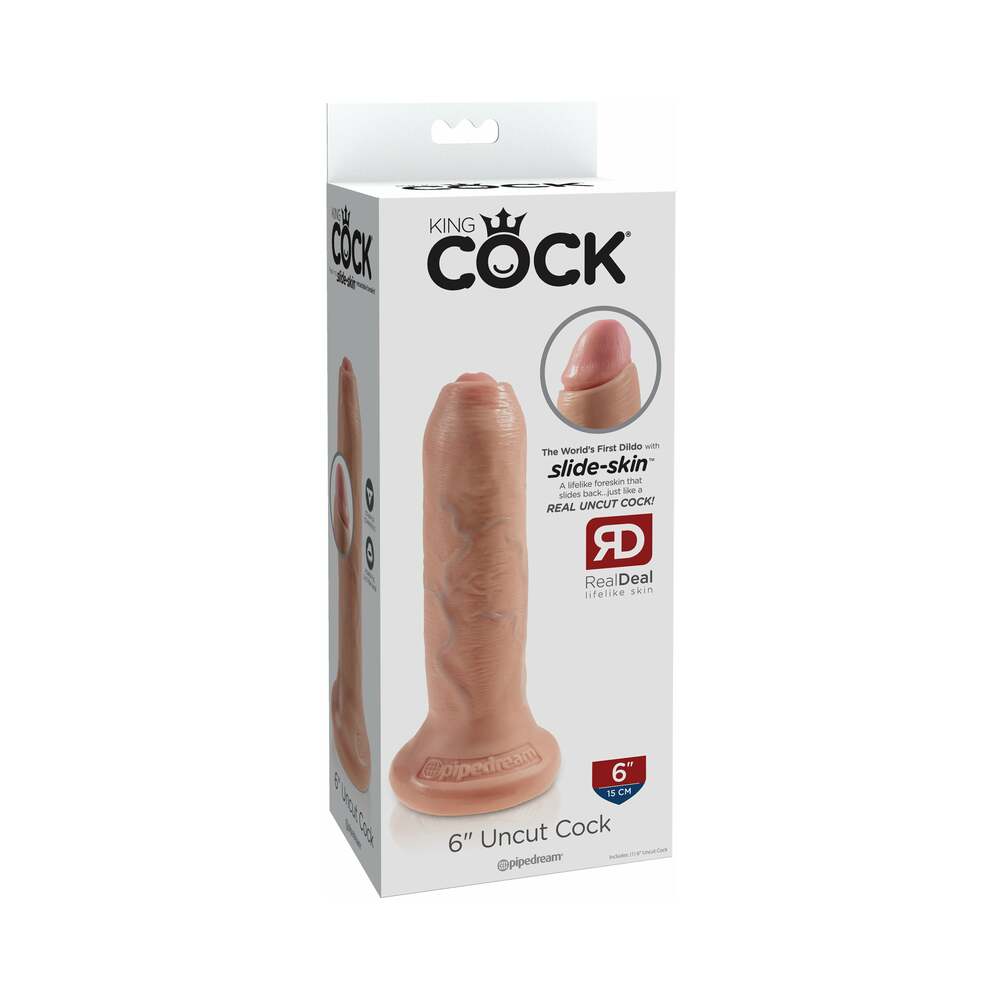 King Cock Uncut Cock-Light 6"