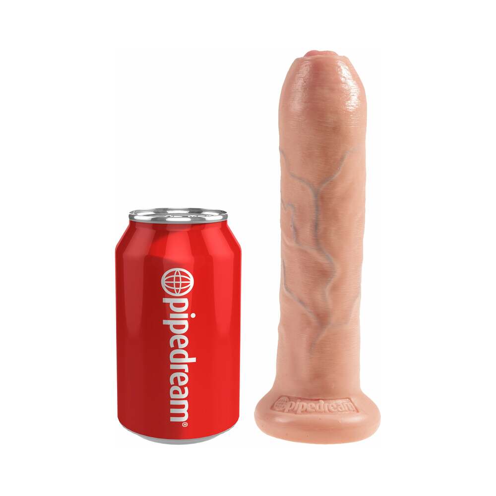 King Cock 7" Uncut Dildo - Flesh