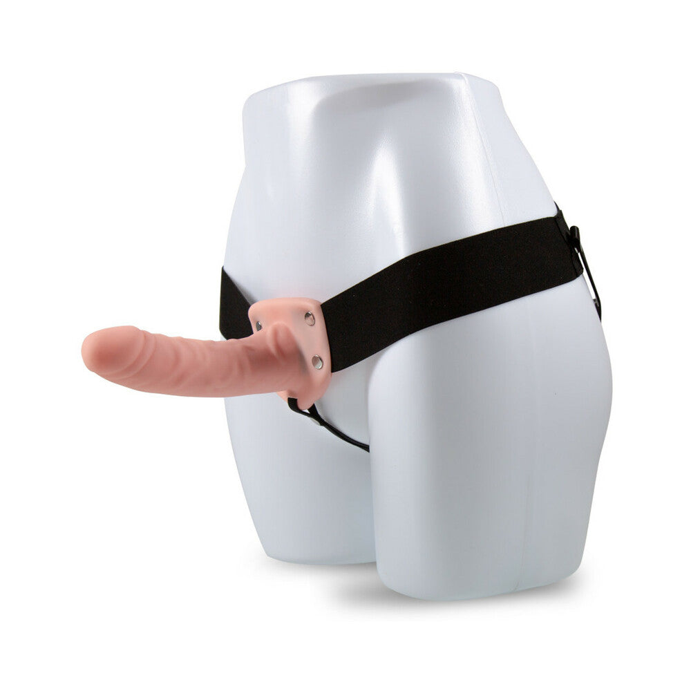 Blush Dr. Skin 6" Hollow Strap On - Vanilla