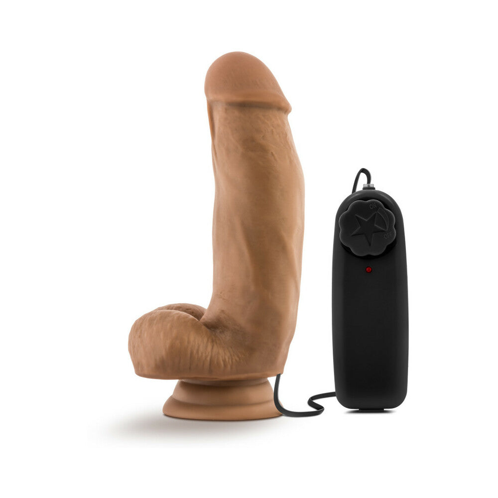 Blush Coverboy MMA Fighter 7" Vibrating Realistic Cock - Mocha