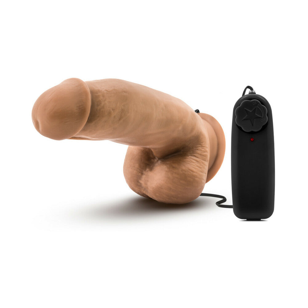 Blush Coverboy MMA Fighter 7" Vibrating Realistic Cock - Mocha