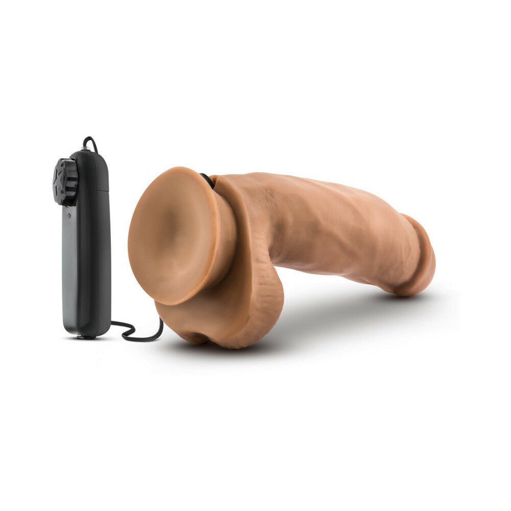 Blush Coverboy MMA Fighter 7" Vibrating Realistic Cock - Mocha