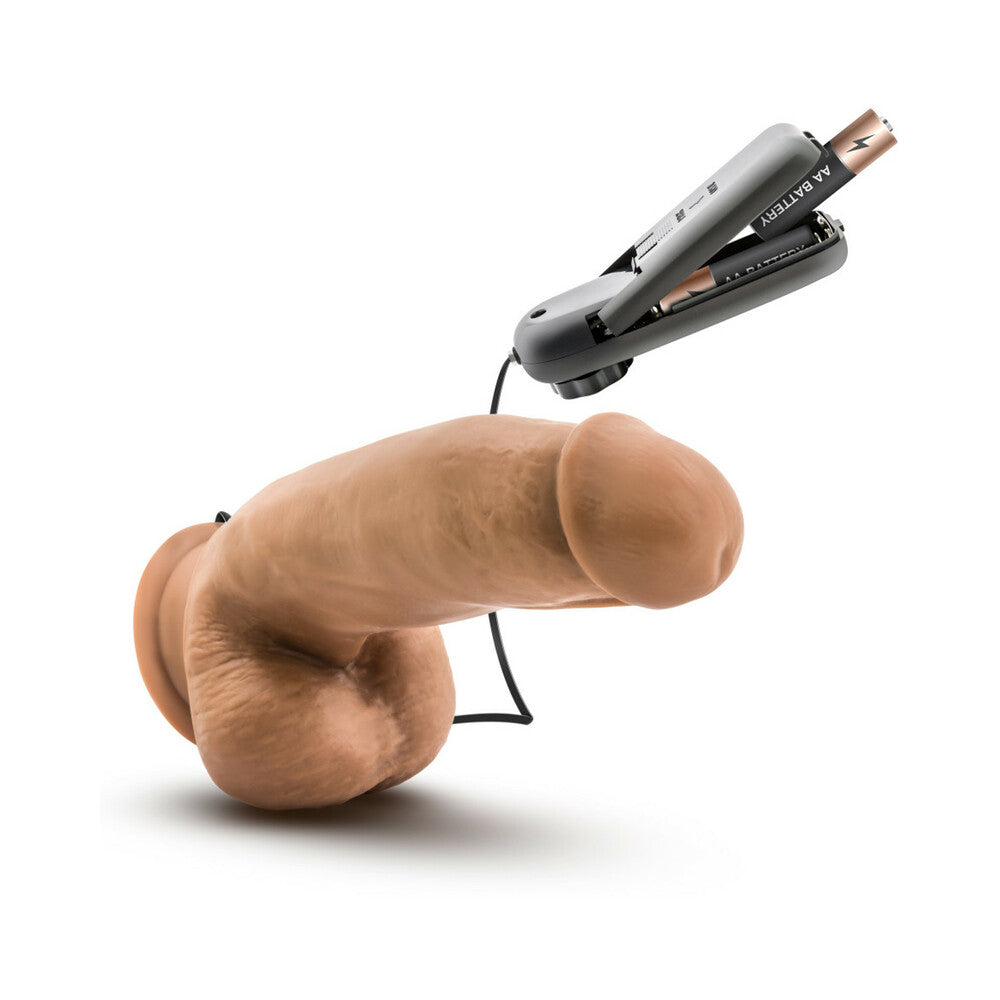 Blush Coverboy MMA Fighter 7" Vibrating Realistic Cock - Mocha