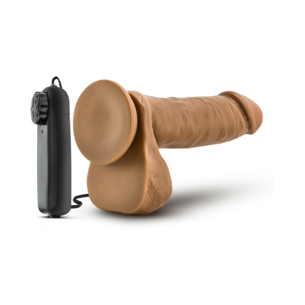 Coverboy Soccer Champ Vibrating Dildo-Mocha 8"