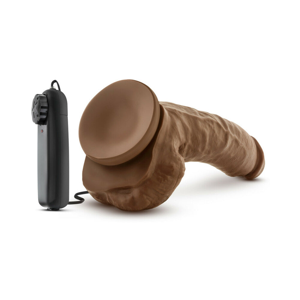 Blush Coverboy The Boxer 9" Vibrating Realistic Cock - Mocha