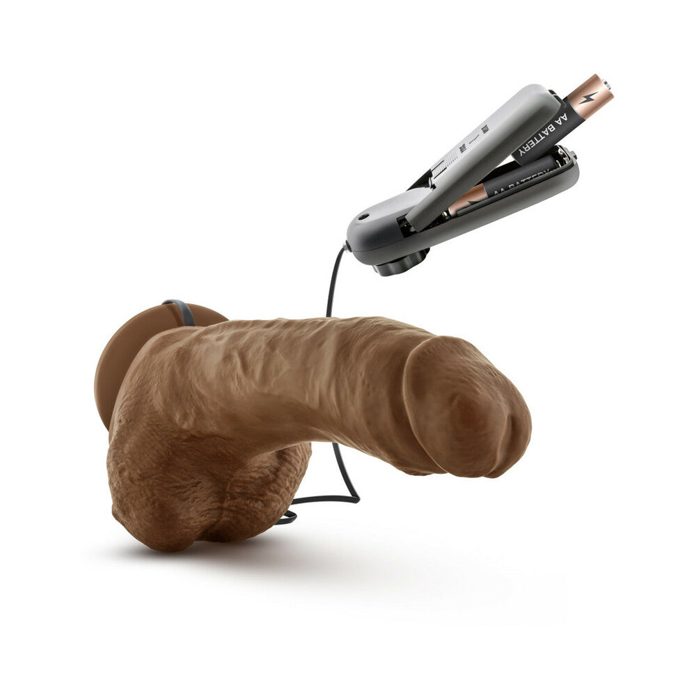 Blush Coverboy The Boxer 9" Vibrating Realistic Cock - Mocha