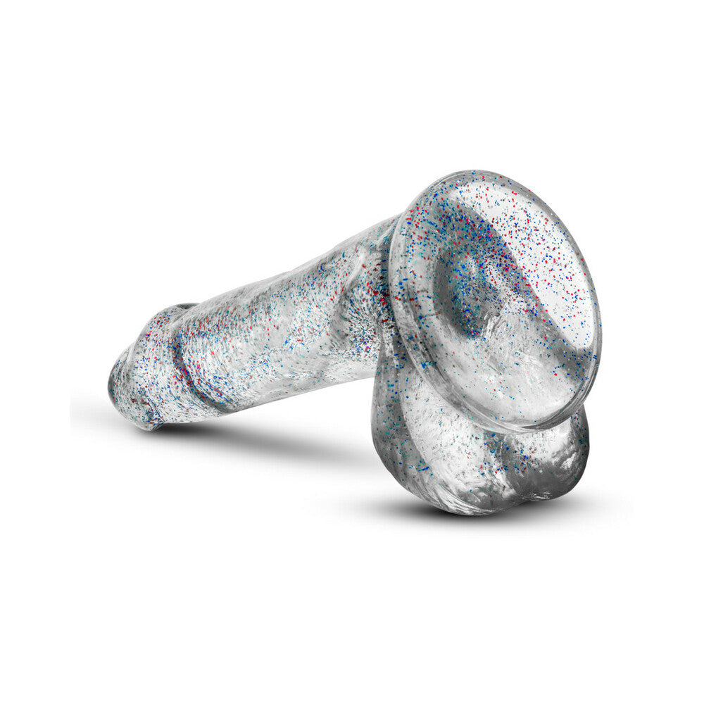 Naturally Yours Glitter Cock-Clear 6"