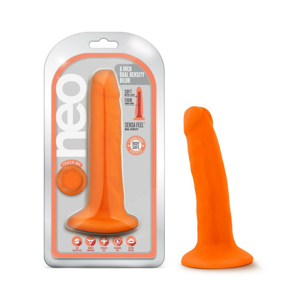 Neo Dual Density Cock-Neon Orange 6"