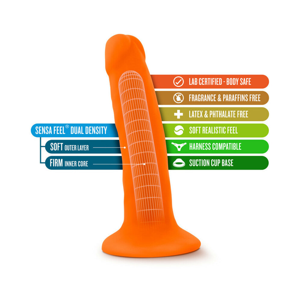 Neo Dual Density Cock-Neon Orange 6"
