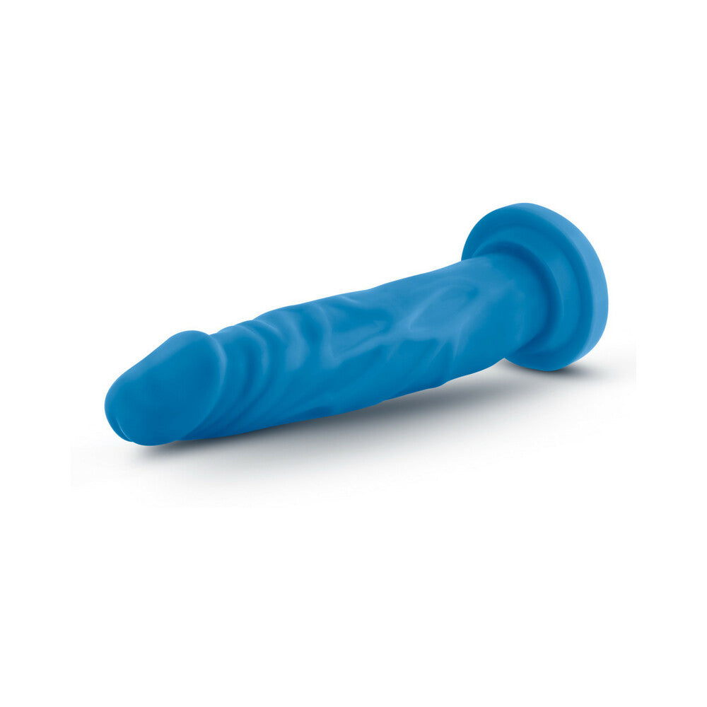 Blush Neo Dual Density 7.5" Cock - Neon Blue