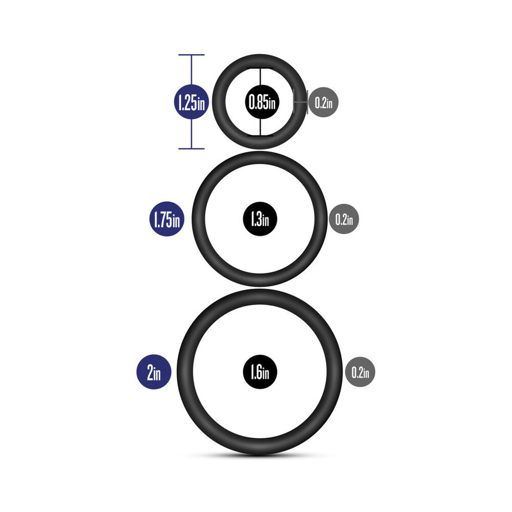 Performance VS4 Pure Premium Cockring Set-Black