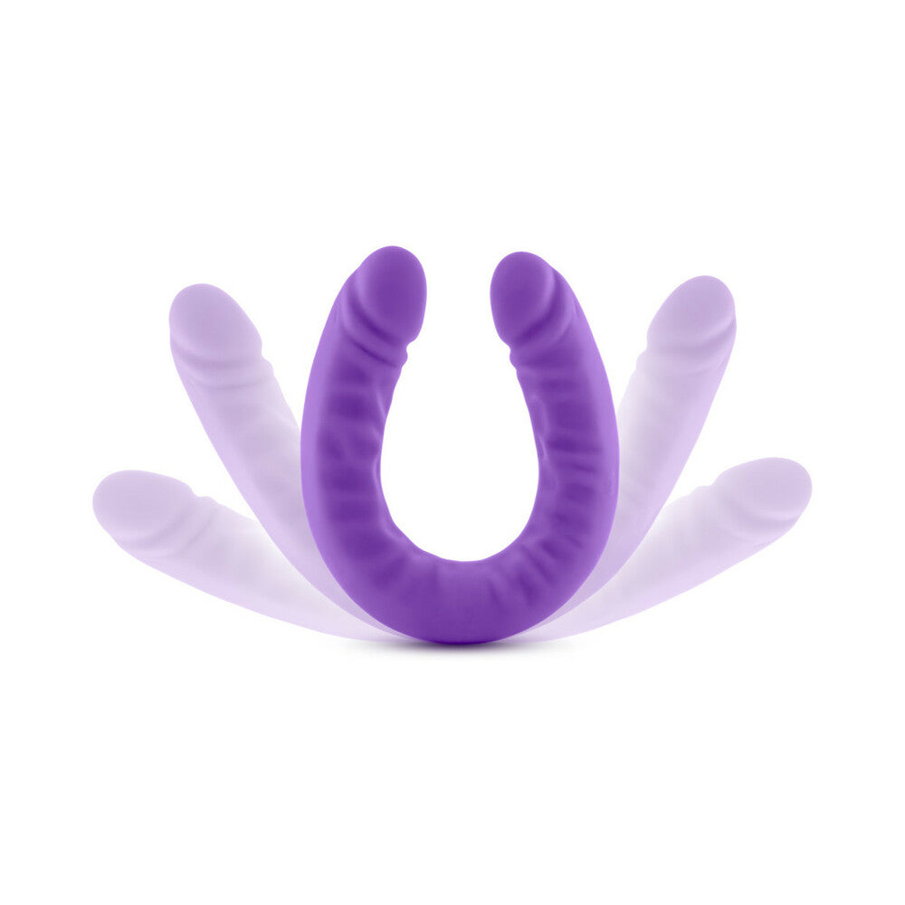 Ruse Silicone Slim Double Dong-Purple 18"