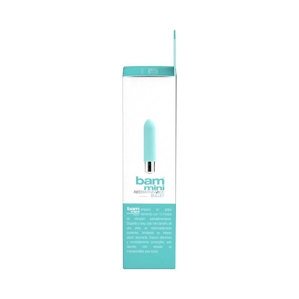 VeDO Bam Mini Rechargeable Bullet Vibe - Turquoise