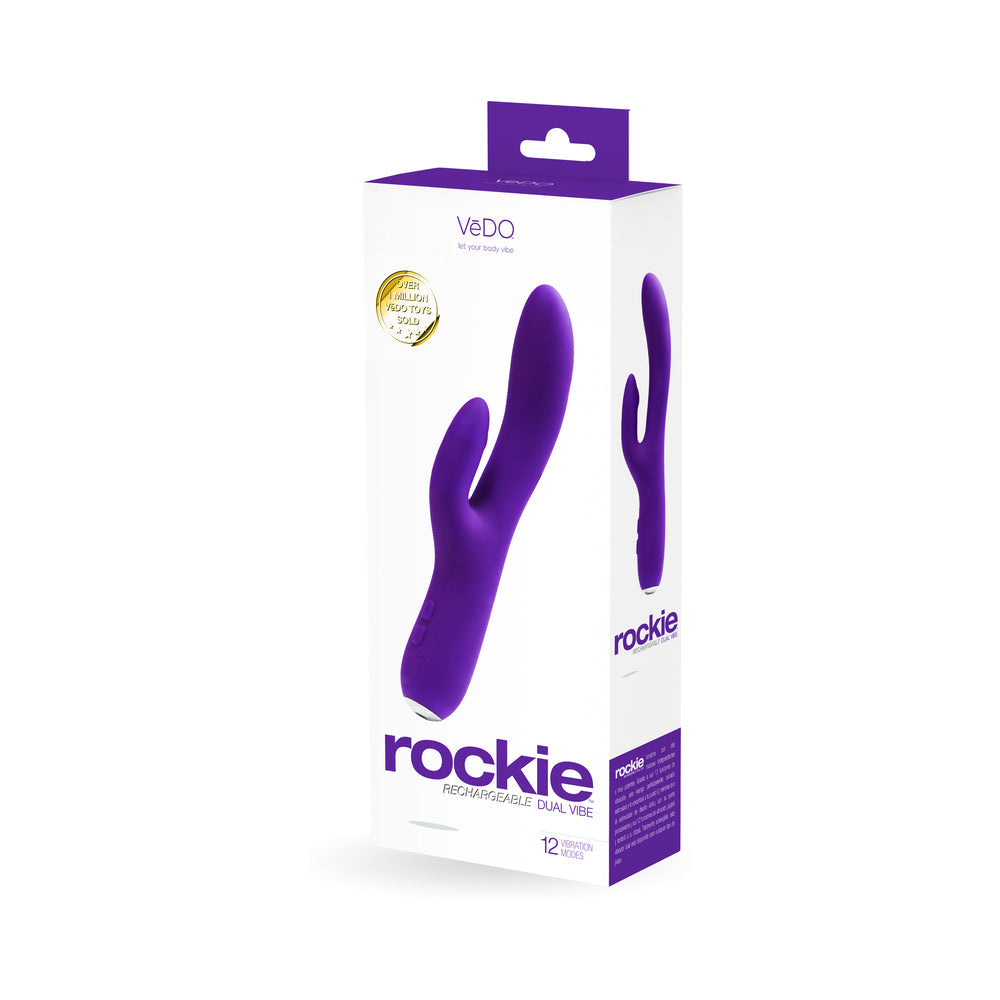 VeDO Rockie Rechargeable Dual Vibe - Indigo
