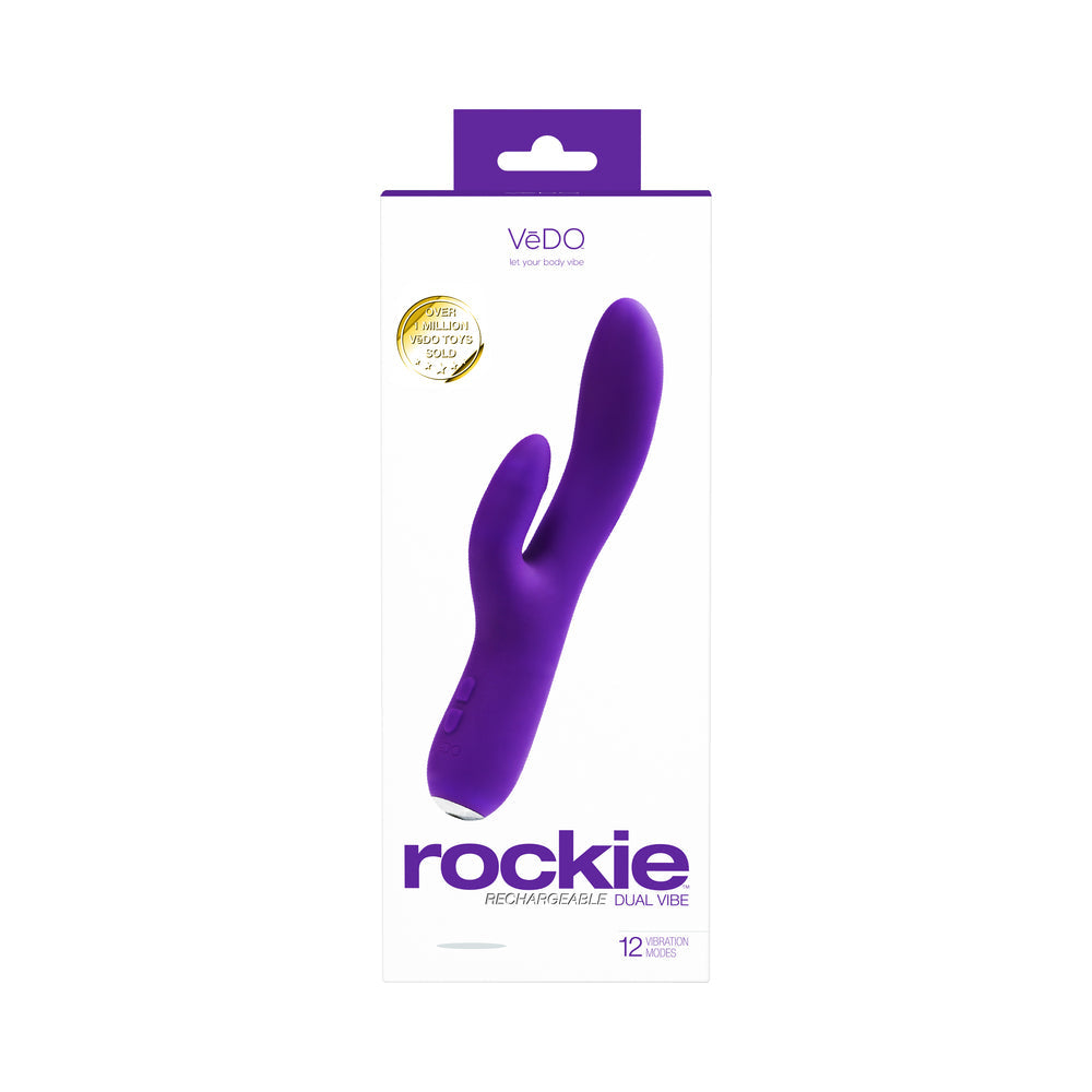 VeDO Rockie Rechargeable Dual Vibe - Indigo