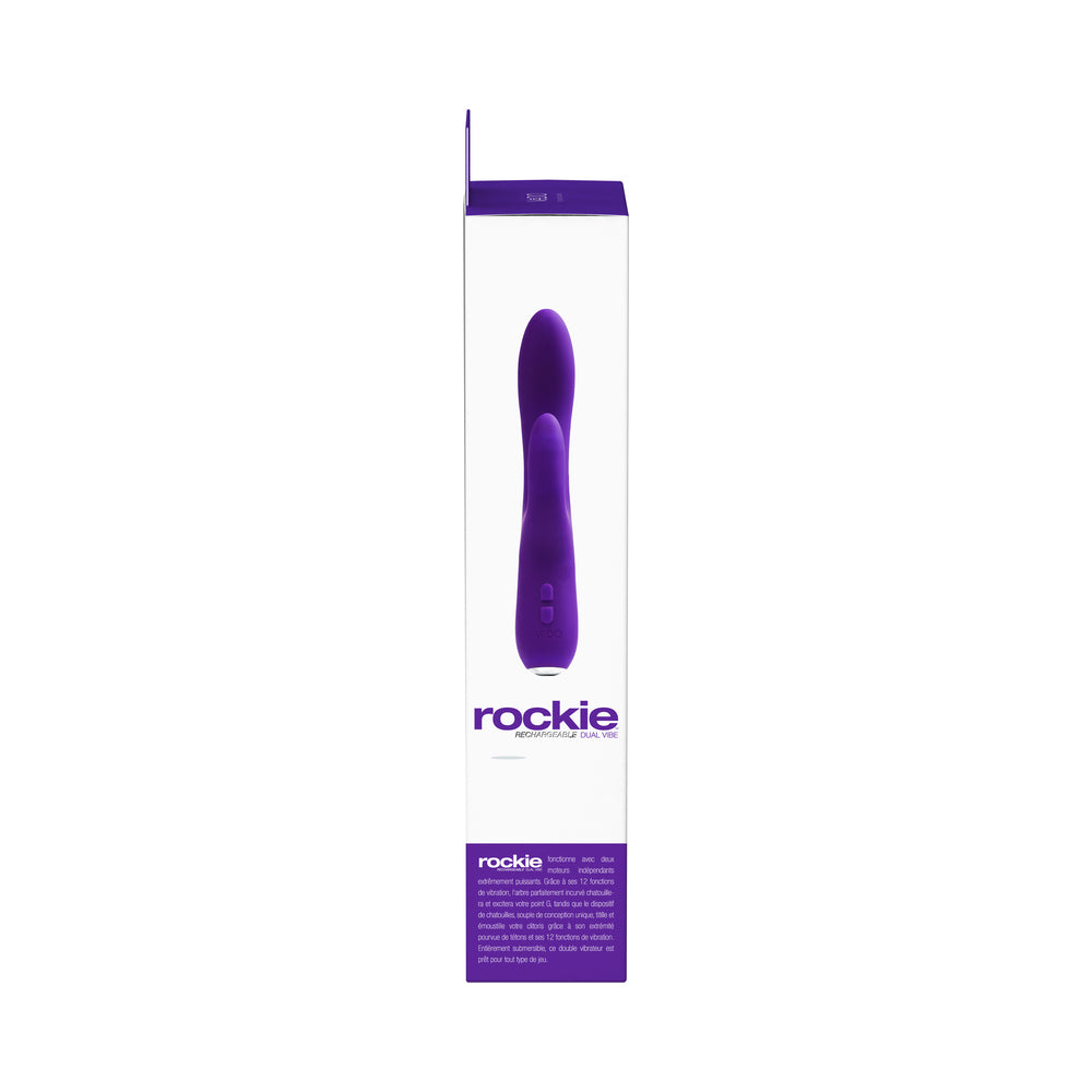 VeDO Rockie Rechargeable Dual Vibe - Indigo
