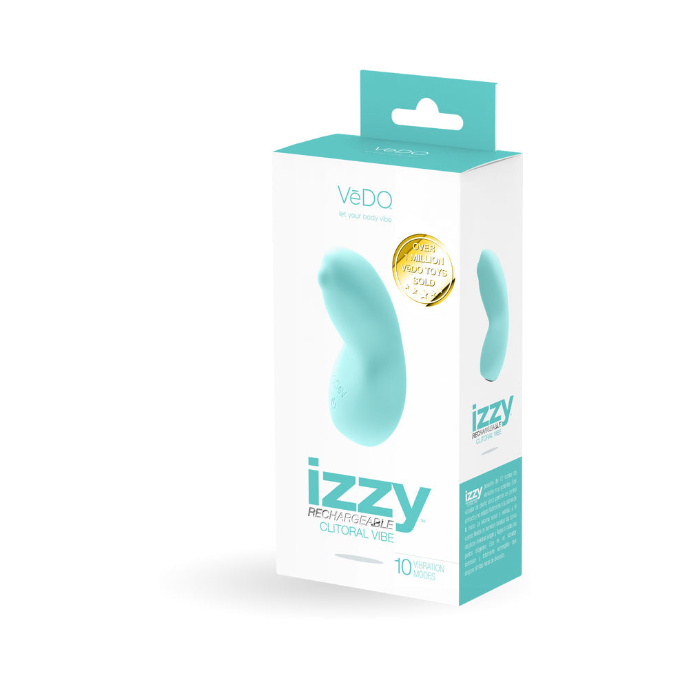 VeDO Izzy Rechargeable Clitoral Vibe - Turquoise
