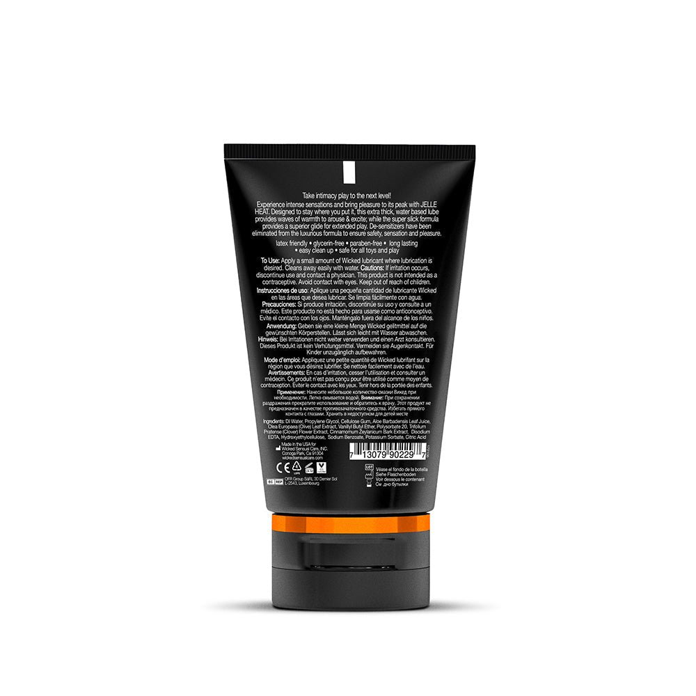 Wicked Sensual Care Jelle Heat Warming Waterbased Anal Lubricant 4oz