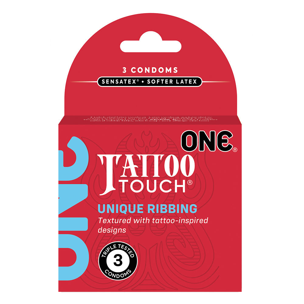 One Tattoo Touch Condoms - Pack of 3