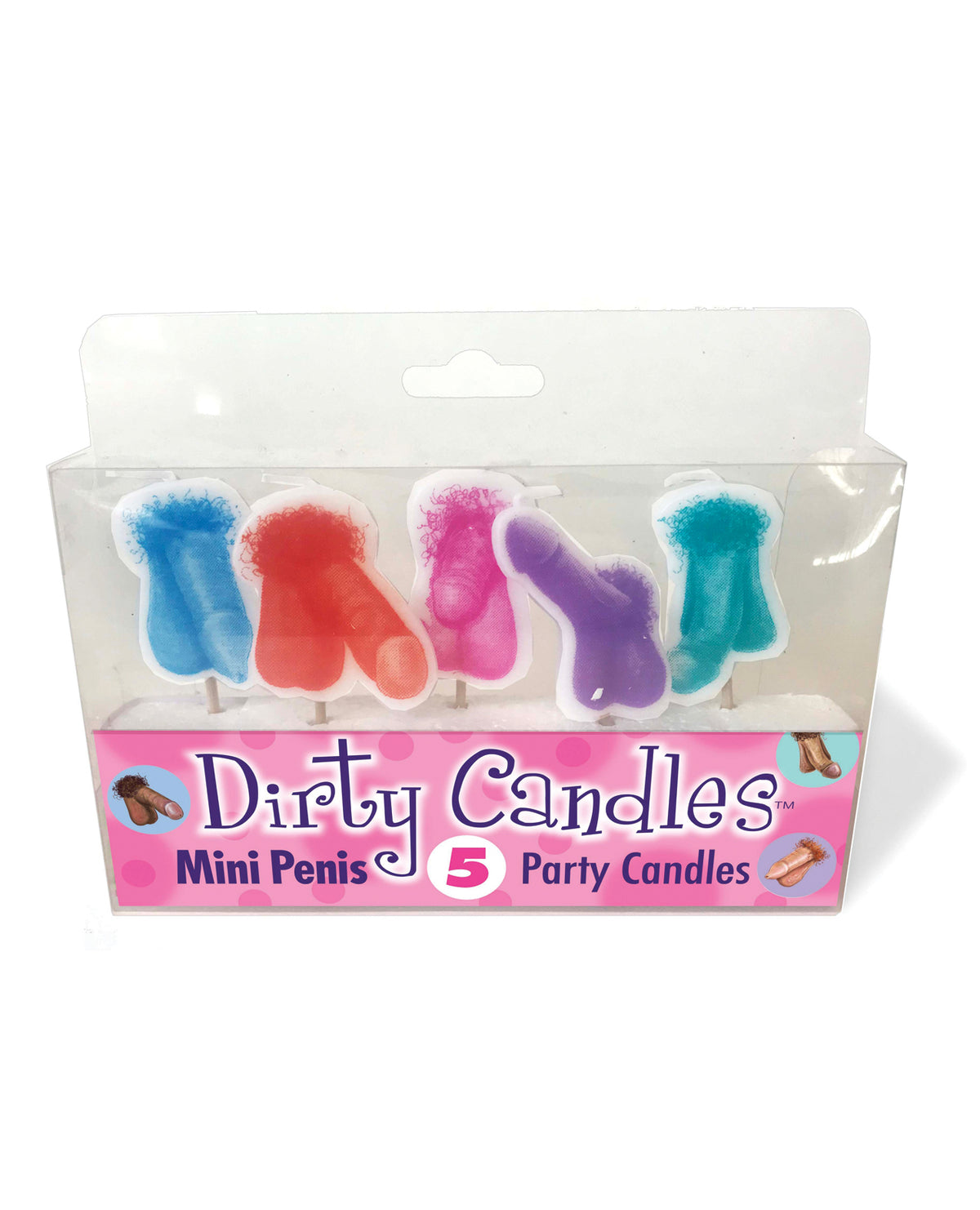 Mini-Penis Dirty Candle Set - Set of 5
