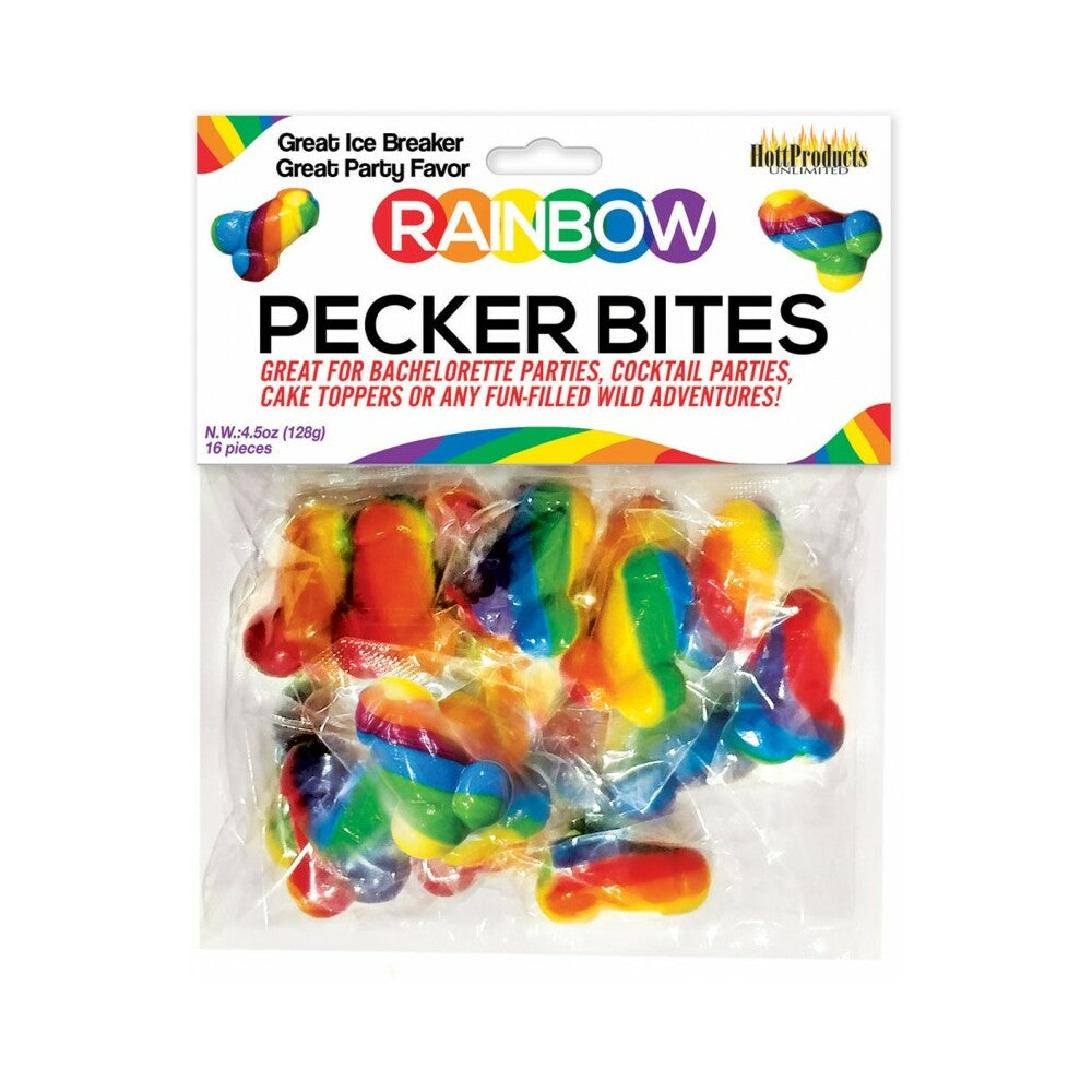 Rainbow Pecker Bites 16pcs