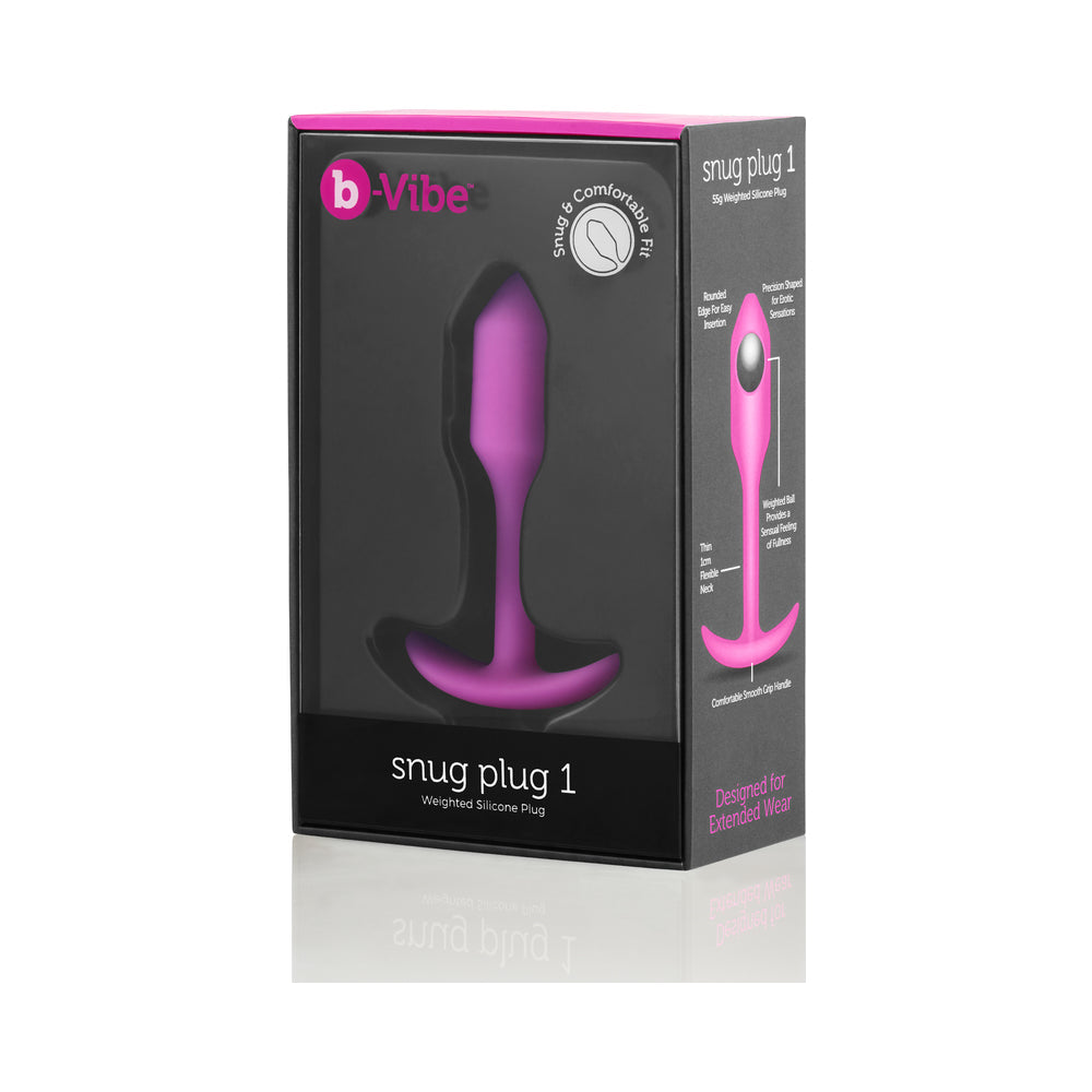b-Vibe Weighted Snug Plug 1 - 55 g Fuchsia