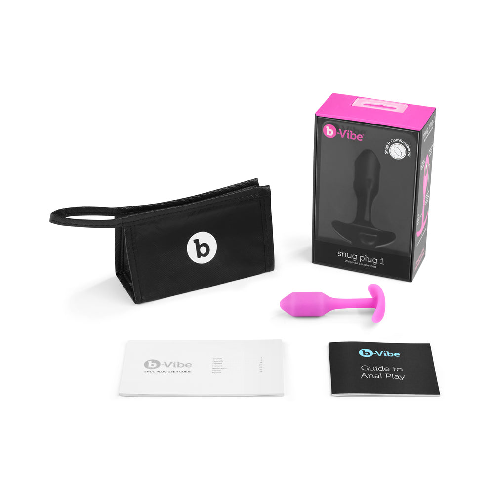 b-Vibe Weighted Snug Plug 1 - 55 g Fuchsia