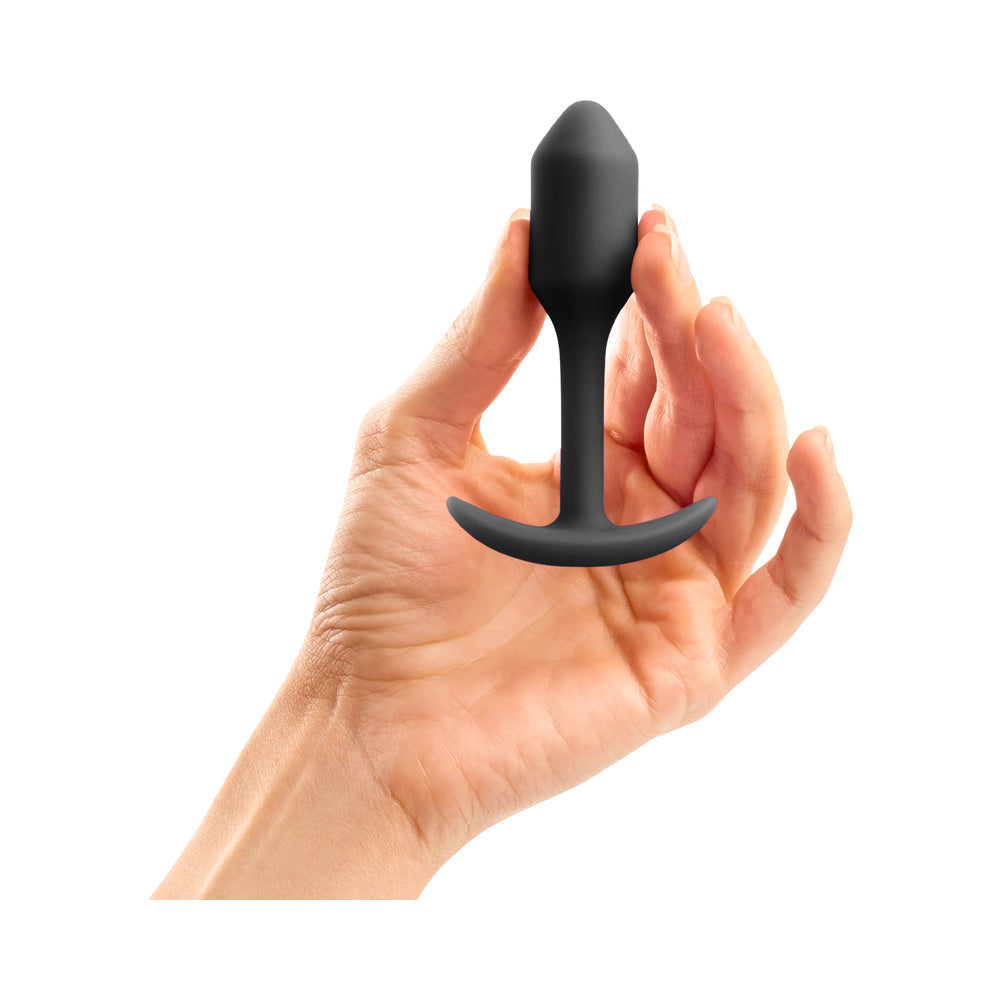 b-Vibe Weighted Snug Plug 1 - 55 g Black