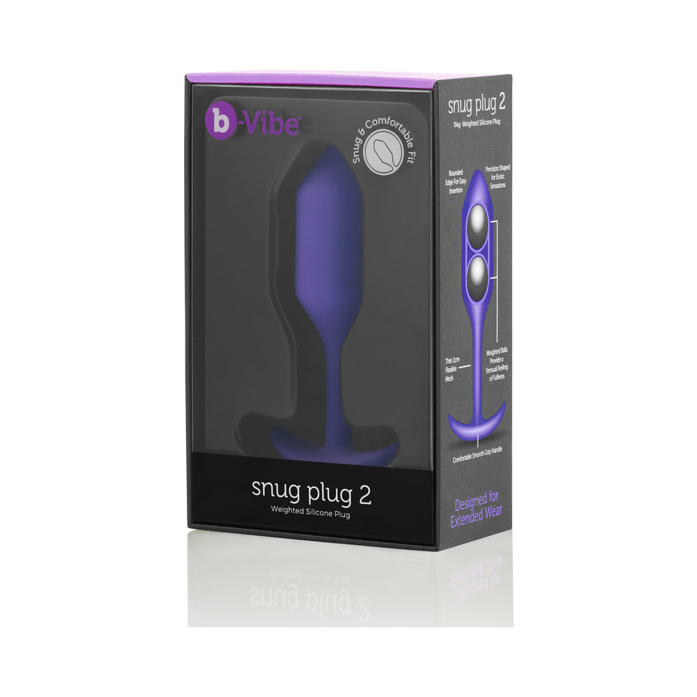 b-Vibe Weighted Snug Plug 2 - 114 g Purple