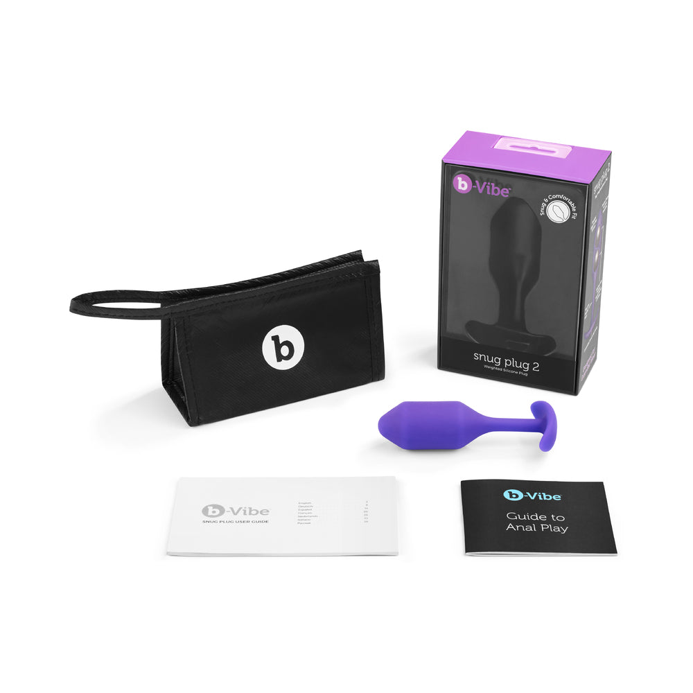 b-Vibe Weighted Snug Plug 2 - 114 g Purple