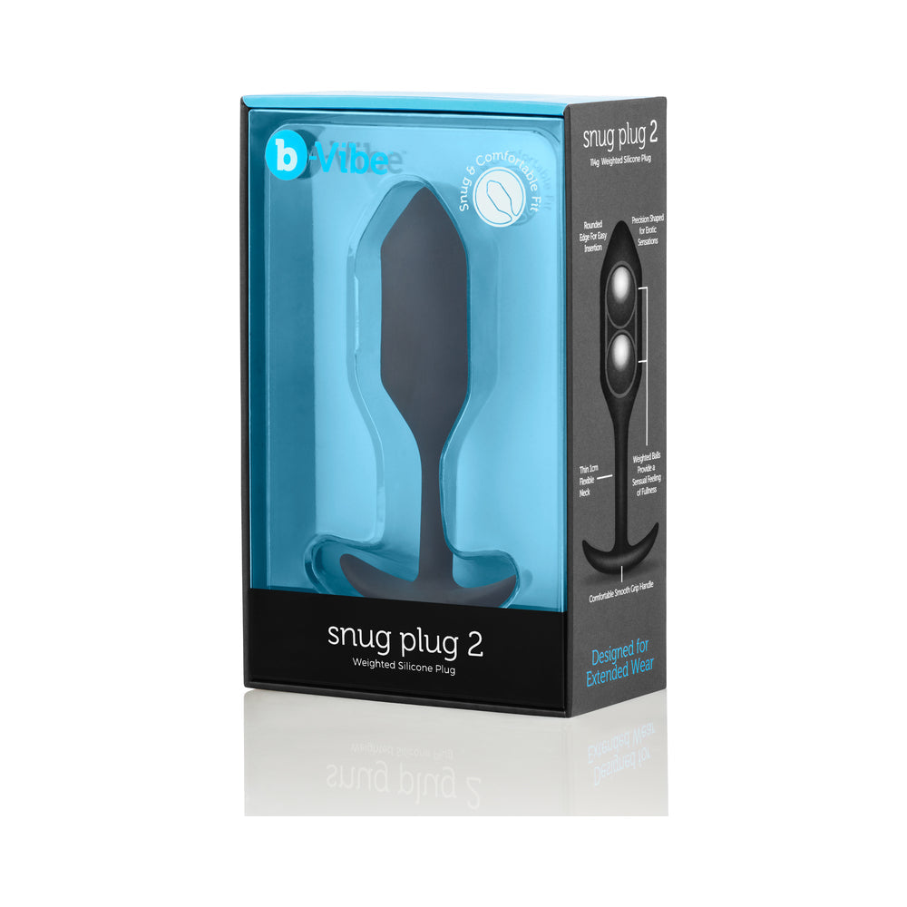 b-Vibe Weighted Snug Plug 2 - 114 g Black