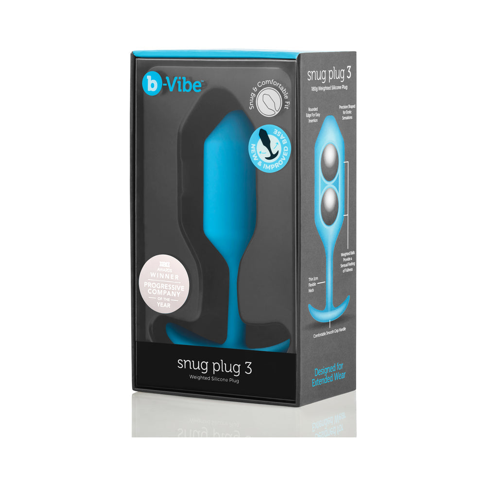 b-Vibe Weighted Snug Plug 3 - 180 g Teal