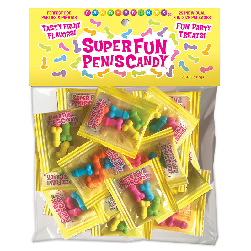 Super Fun Penis Candy Fun Size Individual Packets Bag of 25