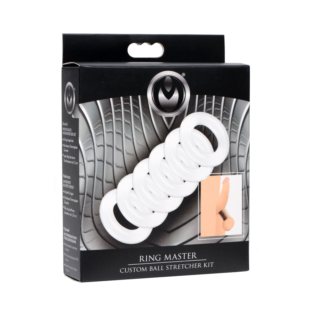 Master Series Ring Master Custom Ball Stretcher Kit - Clear, Set of 6