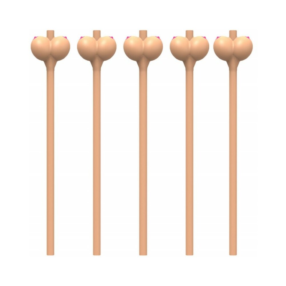 Boobie Straws-Vanilla Color Pack of 6