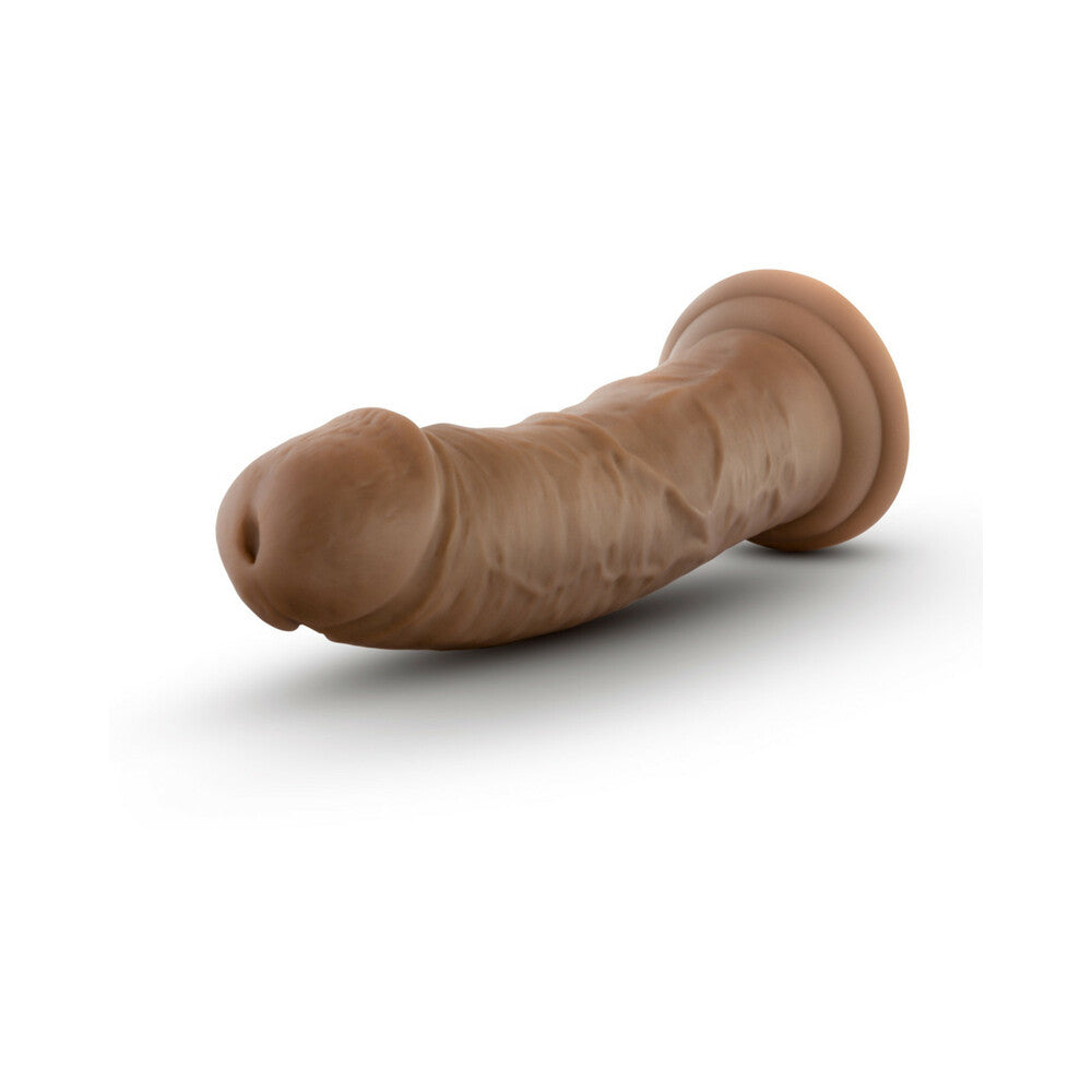 Au Naturel Dildo With Suction Cup-Mocha 8"