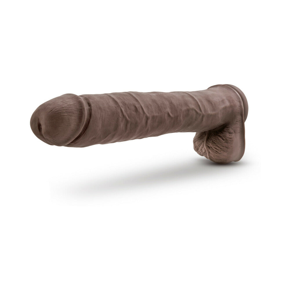 Blush Au Naturel Daddy 14" Sensa Feel Dual Density Dong w/Suction Cup - Chocolate