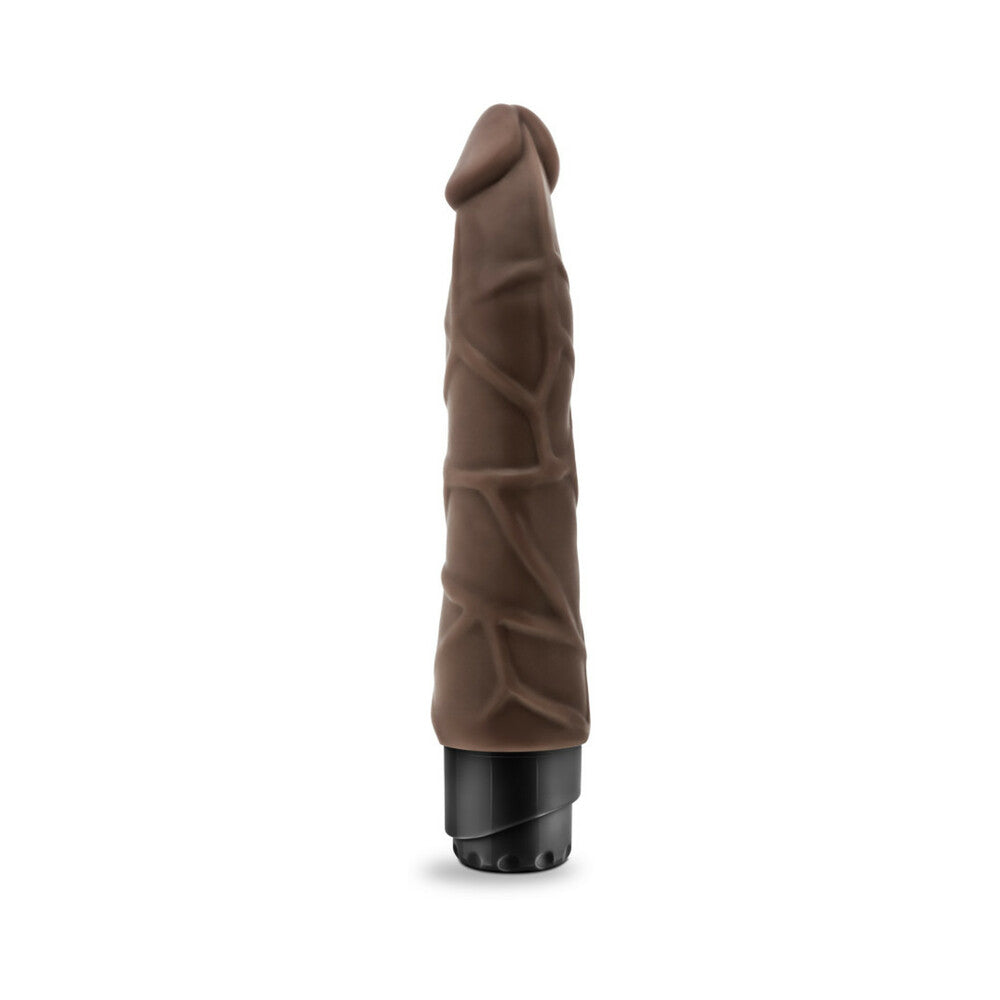 Blush Dr. Skin Cock Vibe 9" Vibrating Cock - Chocolate