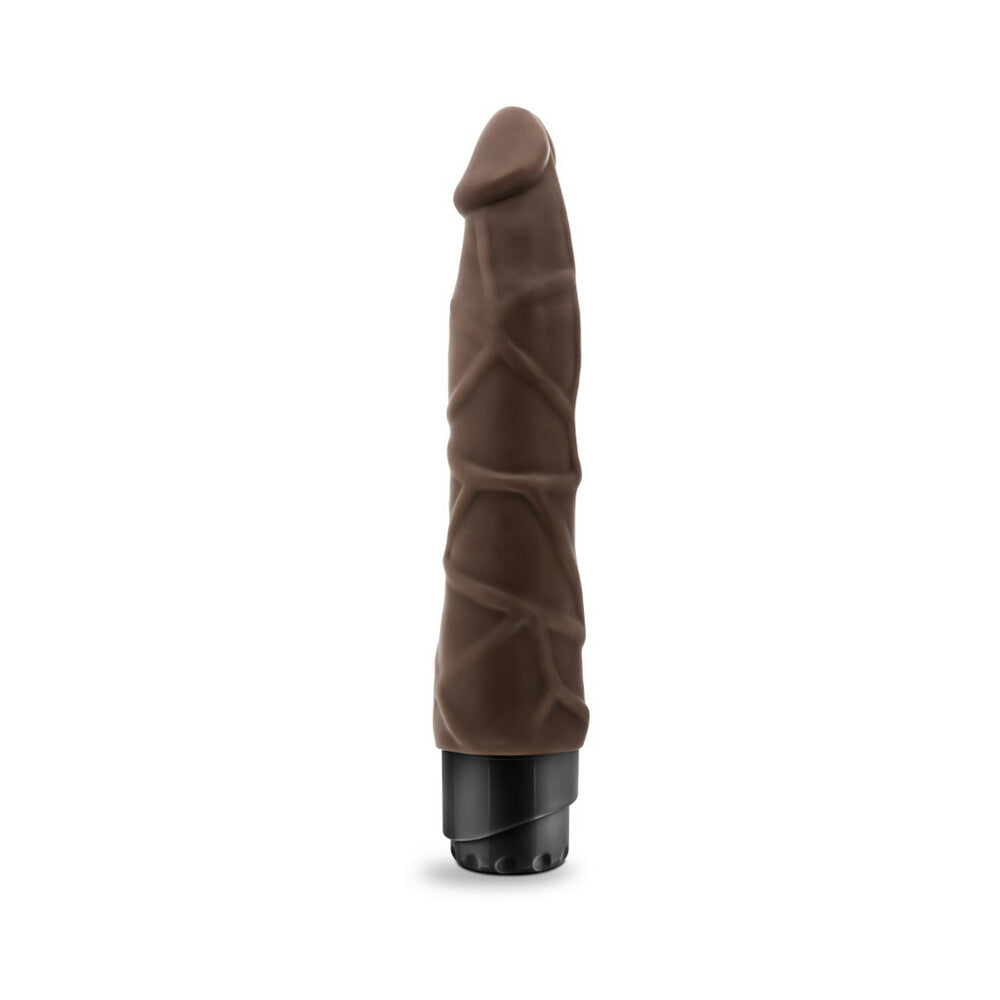 Blush Dr. Skin Cock Vibe 9" Vibrating Cock - Chocolate