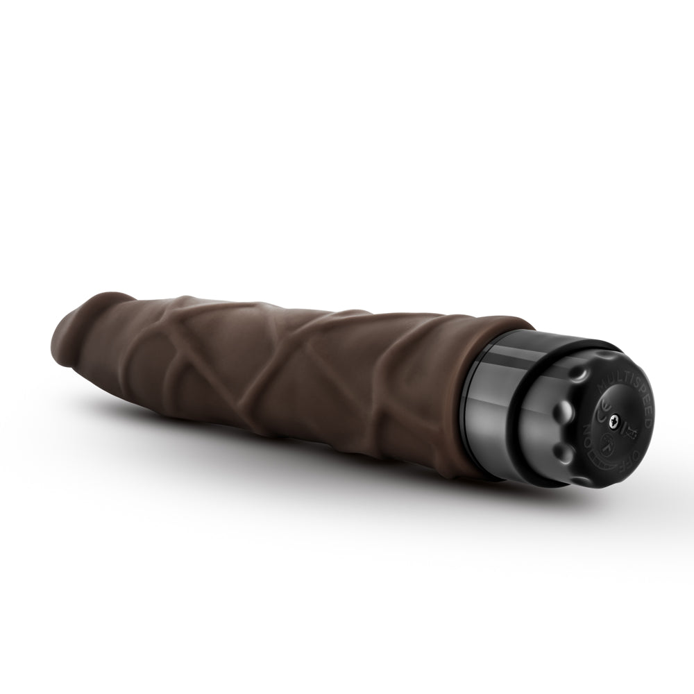 Blush Dr. Skin Cock Vibe 9" Vibrating Cock - Chocolate