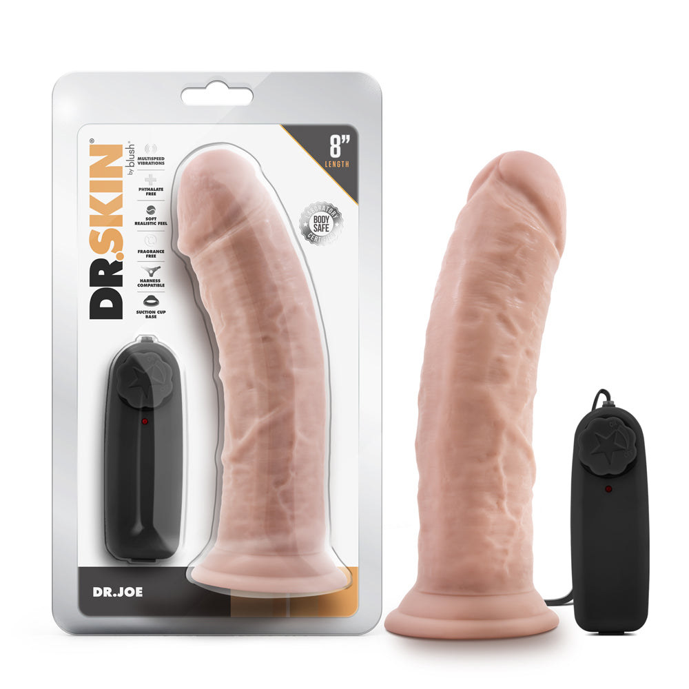 Blush Dr. Skin Dr. Joe 8" Cock w/Suction Cup - Vanilla