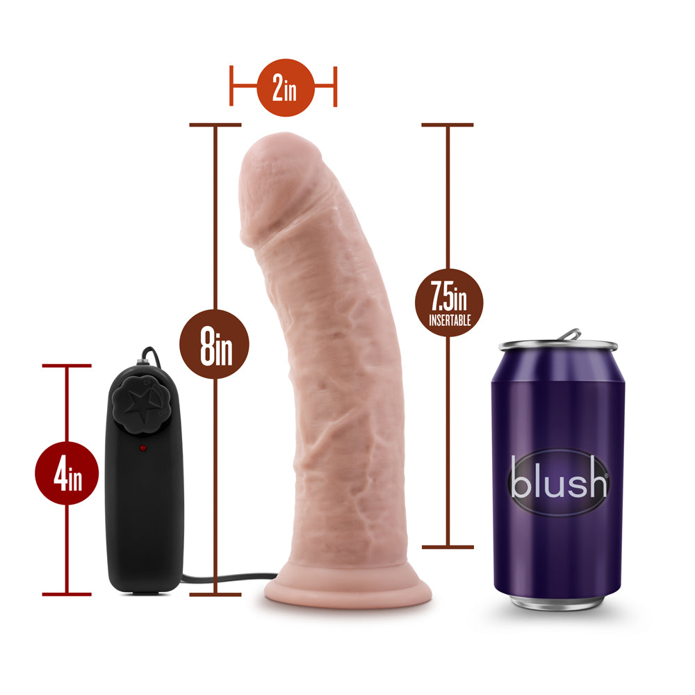Blush Dr. Skin Dr. Joe 8" Cock w/Suction Cup - Vanilla