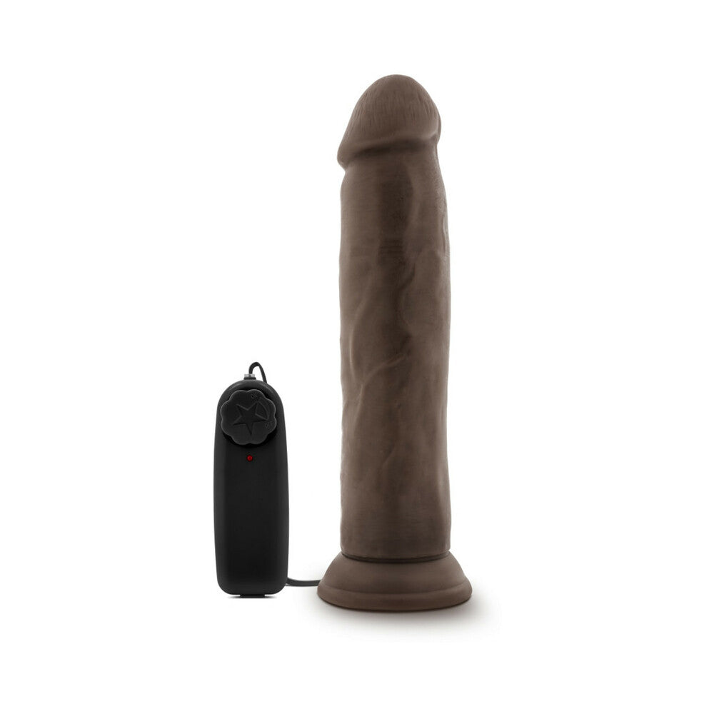 Blush Dr. Skin Dr. Throb 9.5" Cock w/Suction Cup - Chocolate