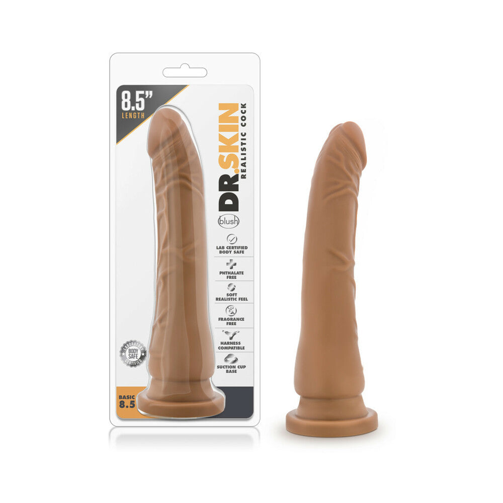 Blush Dr. Skin Realistic Cock Basic 8.5" - Mocha