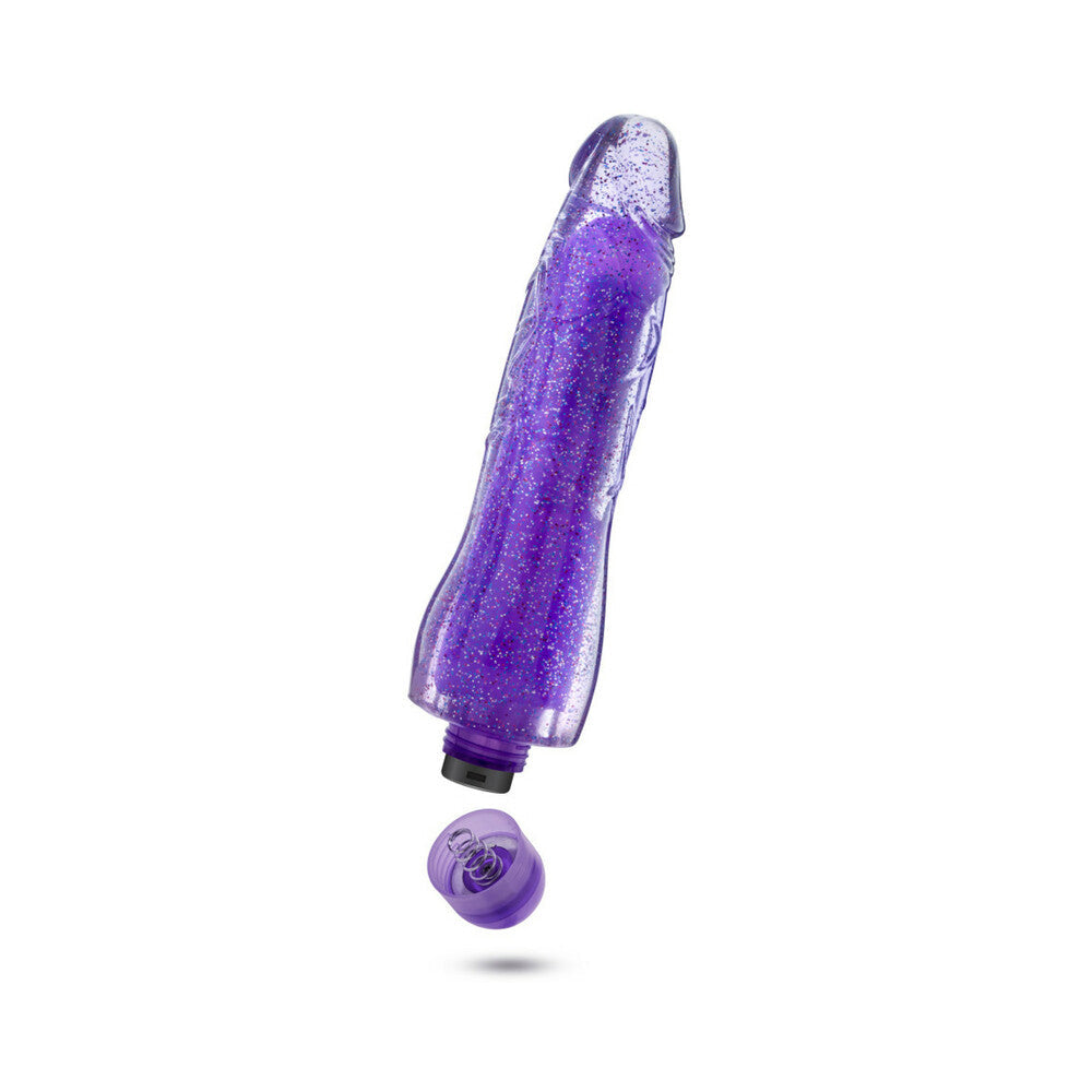 Blush Glow Dicks Glitter Vibrator Molly - Purple